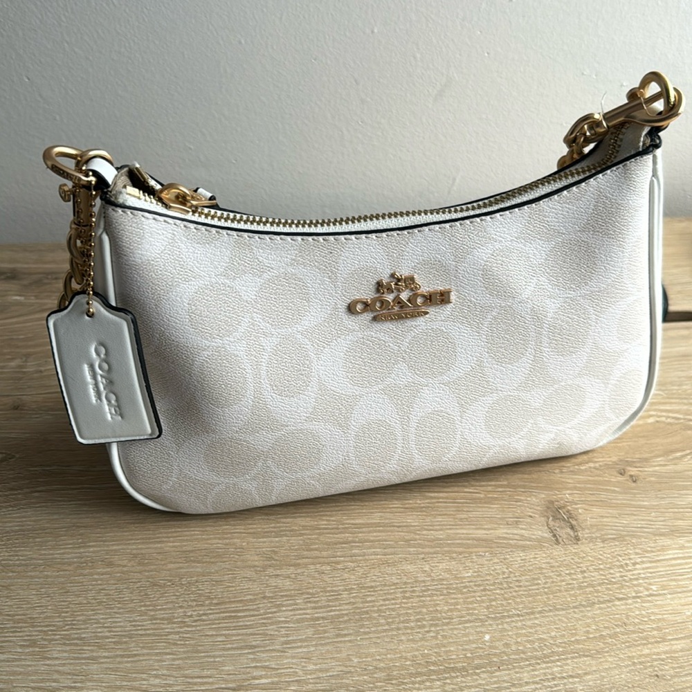 White coach bag